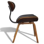 Vidaxl chaises de salle  manger 2 pcs bois courb et similicuir
