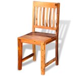 Vidaxl chaise de salle à manger 2 pcs bois massif de sesham Vidaxl chaise de salle à manger 2 pcs bois massif de sesham