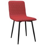 Vidaxl chaises de salle  manger 2 pcs bordeaux tissu