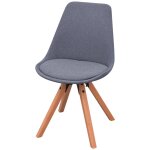 Vidaxl chaises de salle  manger 2 pcs gris clair tissu