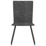 Vidaxl chaises de salle  manger 2 pcs gris velours