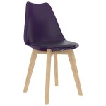 Vidaxl chaises de salle  manger 2 pcs lilas plastique