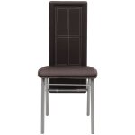 Vidaxl chaises de salle  manger 2 pcs marron similicuir
