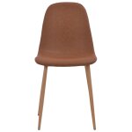 Vidaxl chaises de salle à manger 2 pcs marron similicuir Vidaxl chaises de salle à manger 2 pcs marron similicuir