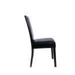 Vidaxl chaises de salle  manger 2 pcs noir similicuir