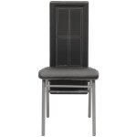 Vidaxl chaises de salle  manger 2 pcs noir similicuir