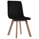 Vidaxl chaises de salle  manger 2 pcs noir velours