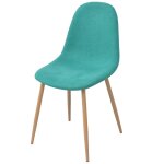Vidaxl chaises de salle à manger 2 pcs vert tissu Vidaxl chaises de salle à manger 2 pcs vert tissu