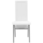 Vidaxl chaises de salle  manger 4 pcs blanc similicuir