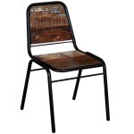 Vidaxl chaises de salle  manger 4 pcs bois de rcupration solide