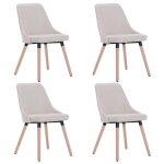Vidaxl chaise de salle à manger 4 pcs crème tissu Vidaxl chaise de salle à manger 4 pcs crème tissu