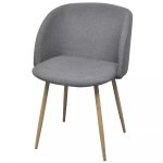 Vidaxl chaises de salle à manger 4 pcs gris clair tissu Vidaxl chaises de salle à manger 4 pcs gris clair tissu