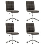 Vidaxl chaises de salle à manger 4 pcs gris foncé tissu Vidaxl chaises de salle à manger 4 pcs gris foncé tissu