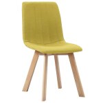 Vidaxl chaises de salle  manger 4 pcs jaune tissu
