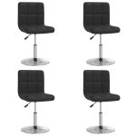 Vidaxl chaises de salle à manger 4 pcs noir similicuir Vidaxl chaises de salle à manger 4 pcs noir similicuir