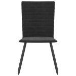 Vidaxl chaises de salle  manger 4 pcs noir velours