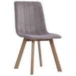 Vidaxl chaises de salle  manger 4 pcs rose velours