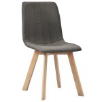 Vidaxl chaises de salle  manger 4 pcs taupe tissu