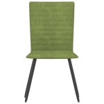 Vidaxl chaises de salle  manger 4 pcs vert velours