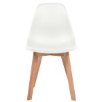 Vidaxl chaises de salle à manger 6 pcs blanc plastique Vidaxl chaises de salle à manger 6 pcs blanc plastique