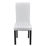 Vidaxl chaises de salle  manger 6 pcs blanc similicuir