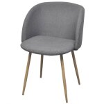 Vidaxl chaises de salle à manger 6 pcs gris clair tissu Vidaxl chaises de salle à manger 6 pcs gris clair tissu
