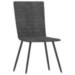 Vidaxl chaises de salle  manger 6 pcs gris velours