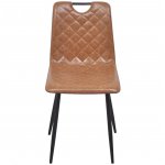 Vidaxl chaises de salle  manger 6 pcs marron clair similicuir