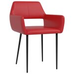 Vidaxl chaises de salle  manger 6 pcs rouge bordeaux similicuir