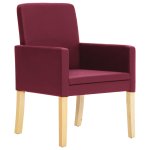 Vidaxl chaises de salle  manger 6 pcs rouge bordeaux similicuir