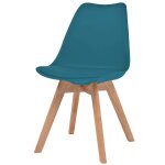 Vidaxl chaises de salle  manger 6 pcs turquoise similicuir