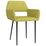 Vidaxl chaises de salle  manger 6 pcs vert tissu