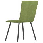 Vidaxl chaises de salle  manger 6 pcs vert velours