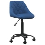 Vidaxl chaise de salle  manger bleu velours