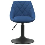 Vidaxl chaise de salle  manger bleu velours