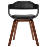 Vidaxl chaise de salle à manger bois courbé et similicuir Vidaxl chaise de salle à manger bois courbé et similicuir