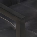 Vidaxl chaises de salle  manger cantilever 2 pcs noir cuir vritable