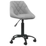 Vidaxl chaise de salle à manger gris clair velours Vidaxl chaise de salle à manger gris clair velours