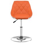 Vidaxl chaise de salle à manger orange et blanc similicuir Vidaxl chaise de salle à manger orange et blanc similicuir