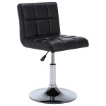 Vidaxl chaises de salle  manger pivotantes 2 pcs noir similicuir
