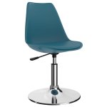 Vidaxl chaises de salle à manger pivotantes 2 pcs turquoise similicuir Vidaxl chaises de salle à manger pivotantes 2 pcs turquoise similicuir