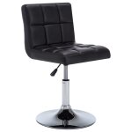 Vidaxl chaises de salle  manger pivotantes 4 pcs noir similicuir