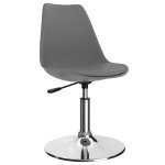Vidaxl chaises de salle à manger pivotantes 4pcs gris clair similicuir Vidaxl chaises de salle à manger pivotantes 4pcs gris clair similicuir