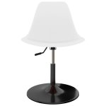 Vidaxl chaises de salle � manger pivotantes 6 pcs blanc pp
