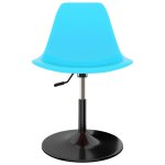 Vidaxl chaises de salle � manger pivotantes 6 pcs bleu pp