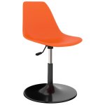 Vidaxl chaises de salle � manger pivotantes 6 pcs orange pp