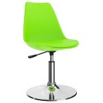 Vidaxl chaises de salle  manger pivotantes 6 pcs vert similicuir