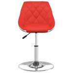 Vidaxl chaise de salle  manger rouge et blanc similicuir