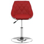 Vidaxl chaise de salle  manger rouge bordeaux et blanc similicuir