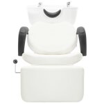 Vidaxl chaise de salon avec lavabo blanc similicuir